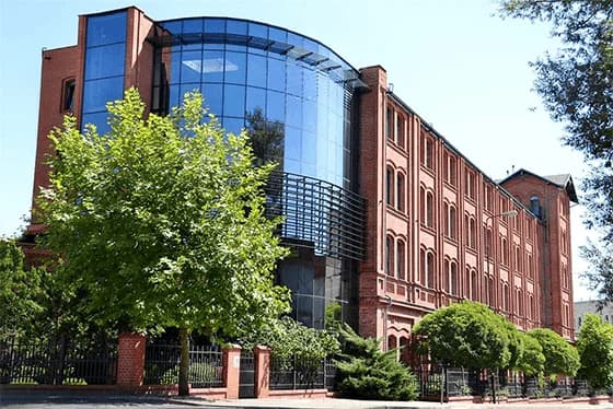 Das Bürogebäude von Mirillis in Zielona Góra