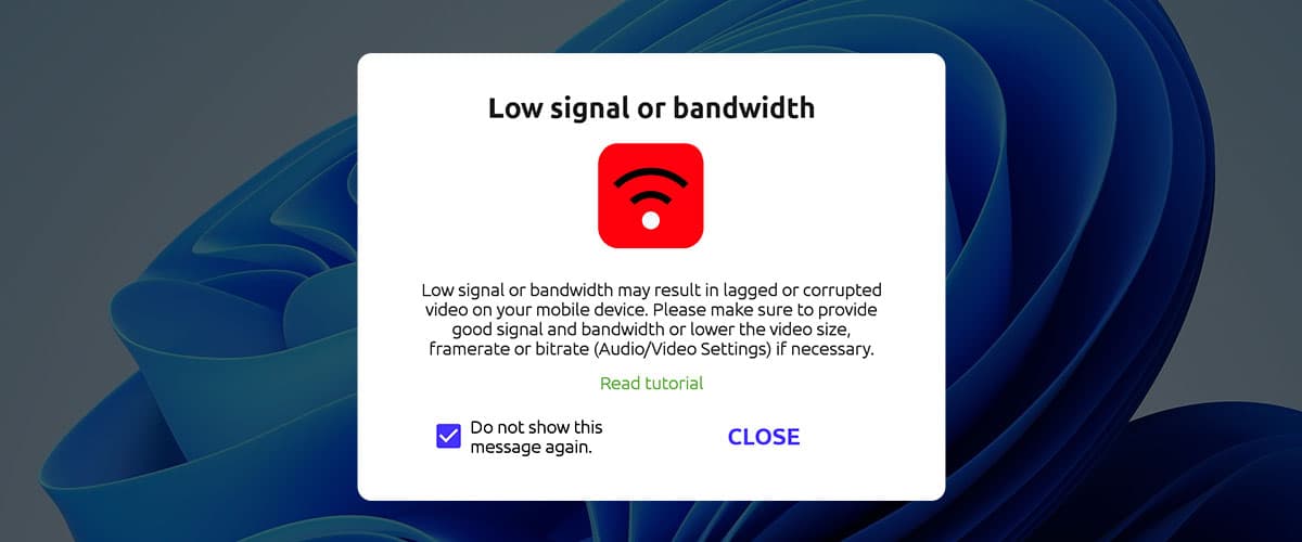 Warn-Popup